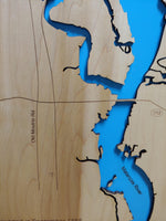 St Augustine, Florida - laser cut wood map