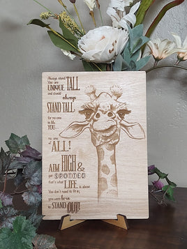 Stand Tall Giraffe Greeting Card