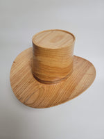 Willow Oak Cowboy Hat - Rare Wood Turned Men's Headwear