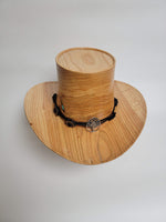 Willow Oak Cowboy Hat - Rare Wood Turned Men's Headwear