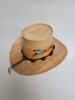 Willow Oak Cowboy Hat - Rare Wood Turned Men's Headwear