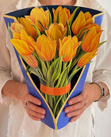 Yellow Tulips Paper Flower Bouquet