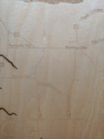 Chittenango Falls State Park- Laser Cut Wood Map