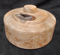 Hand Turned Ambrosia Maple Burl Cremation Urn