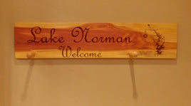 Cedar Plank Sign Lake Map