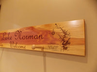 Cedar Plank Sign Lake Map