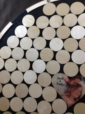 Circle Drop Wedding Guest Book