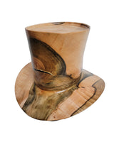 Maple Cowboy Hat - Rare Wood Turned Men's Headwear