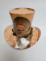 Maple Cowboy Hat - Rare Wood Turned Men's Headwear