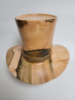 Maple Cowboy Hat - Rare Wood Turned Men's Headwear