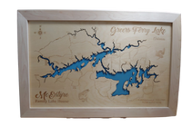 Greers Ferry Lake, Arkansas - Laser Cut Wood Map