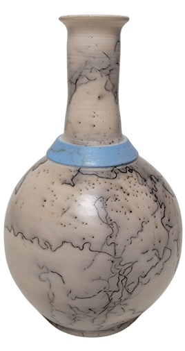 Horsehair Pottery - Blue Collar